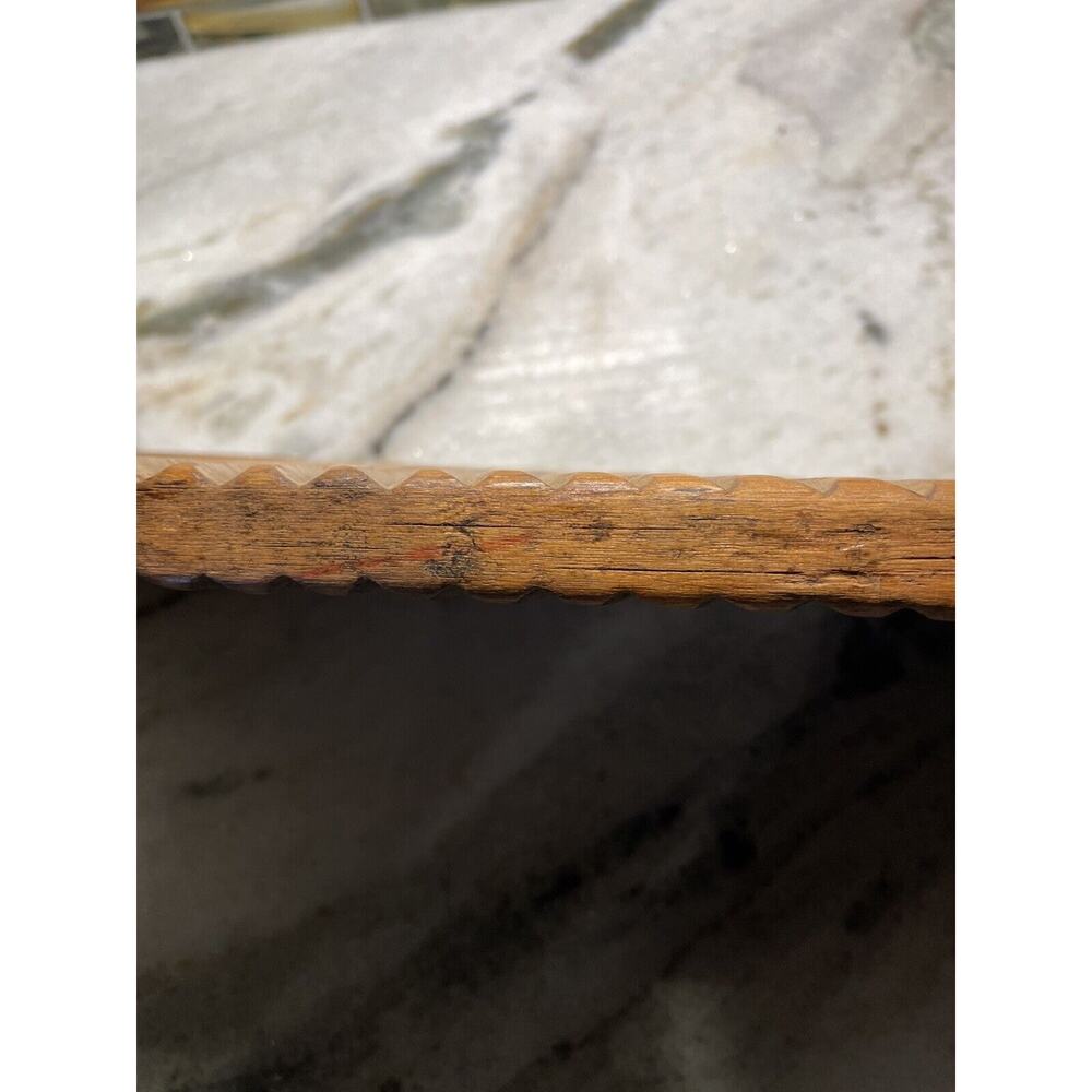 Antique Vintage Hand Painted Chinese Wooden Wash Board Scrub Board Red Floral - Picture 5 of 7